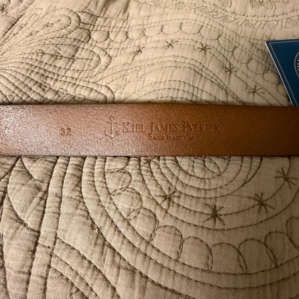 Kiel James Patrick Tan Leather Belt - Picture 3 of 3
